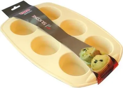 Obrázek produktu pro Forma Silikon Muffin 6Ks, Krémová