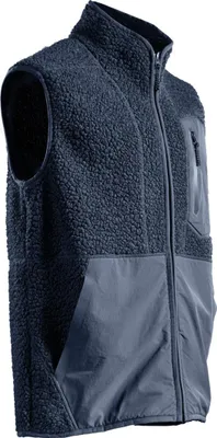 Immagine prodotto di Gilet in pelliccia di fibra con zip nero-blu, taglia L MASCOT 22465-682-010