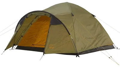 Produktbild von Kuppelzelt Campingzelt Igluzelt - 3 Personen - Wasserdicht - Polyurethanbeschichtet - Packmaß 60 x 18 x 18 cm