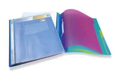 Produktbild von Rapesco Projektmappe A4+, 8 cm Rückenbreite, 5-teiliges Set, verschiedenfarbig