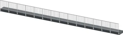 Produktbild von Pertura Geländerset Triton Aluminium anthrazit Seitenmontage 14 m