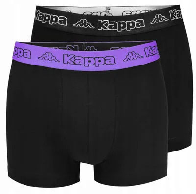 Produktbild von Kappa Boxershorts 2er-Pack Schwarz/Dewberry - L