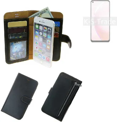 Produktbild von K-S-Trade Schutz Hülle kompatibel mit Oppo A93s 5G Klapphülle Case Phone cover Slim Handytasche Handy Hülle schwarz aus Kunstleder (1 Stk)