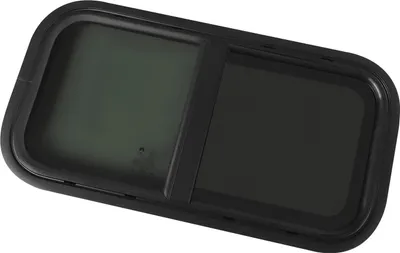 Immagine prodotto di Finestre per camper/roulotte - Finestre universali - Tenda oscurante - Vetro temperato oscurato - Apribile - 6 misure - Nero