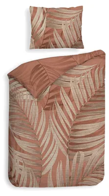 Productafbeelding van Heckettlane dekbedovertrek Selin - 135x200 cm + 1 kussensloop - Gemaakt van 100% katoensatijn