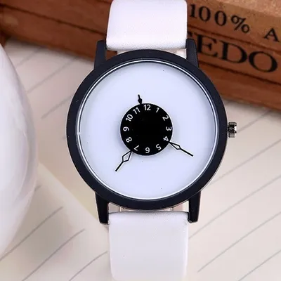 Produktbild von Uhr Simply Uni - Elegante Weiss/Schwarz Damenuhr KP2506
