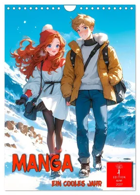 Produktbild von Manga - ein cooles Jahr (Wandkalender 2027 DIN A4 hoch), CALVENDO Monatskalender