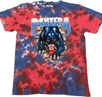 Produktbild von Pantera - T-Shirt für Herren/Damen Uni RO3207 (M) (Blau/Rot/Weiß)