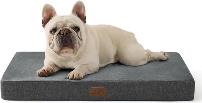 Produktbild von Hochwertiges orthopädisches Hundekissen mittelgroße Hunde 74x46x8cm waschbares Hundebett mit 2 in 1 Memoryschaum Hundematte Hundematratze dunkelgrau