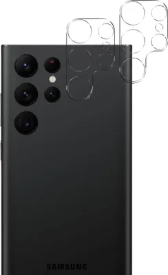 Image de Protection de la caméra pour Samsung Galaxy S23 ULTRA [2 pièces] Film de protection de la caméra Verre trempé transparent Film arrière de la lentille Film de protection contre les rayures Protection de la lentille Phonillico®