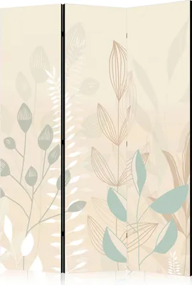 Obrázek produktu pro Jednostranný paraván Pro děti 135x172 cm 3-dílný béžový