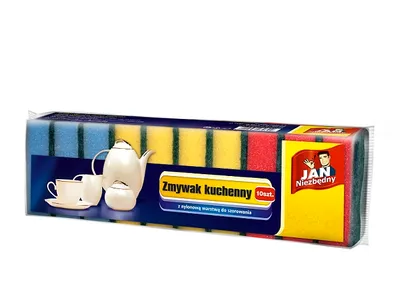 Zdjęcie produktu dla Jan Niezbędny Zmywaki kuchenne nylonowe 10 sztuk