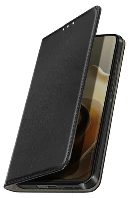 Produktbild von Avizar, Klappetui Motorola Edge 60 mit Kartenfach und Video-Standfunktion, Schwarz