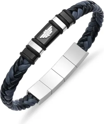 Produktbild von Police Leder Herrenarmband PEAGB0040402