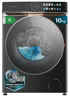 Produktbild von Cecotec Bolero DressCode 10980 Direct Drive Steel A, Frontlader, 10 kg, B, 76 dB, 1400 RPM, A