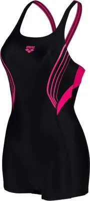 Produktbild von arena Kaori Combinason R Badeanzug für Damen langes Bein, Farbe:Schwarz, Größe:44