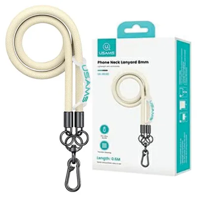 Image de Usams Lanyard universel pour téléphone 1,2 M Jaune/Jaune Zb282Gs05 (Us-Zb282)