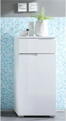 Image de Unterschrank >Suzette< in Weiß aus MDF - 40x85x32cm (BxHxT)