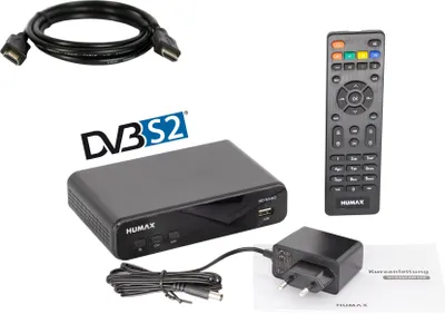 Produktbild von Humax HD Nano Bundle, Sat-Receiver, HDMI, SCART, HDMI Kabel, 1,5m