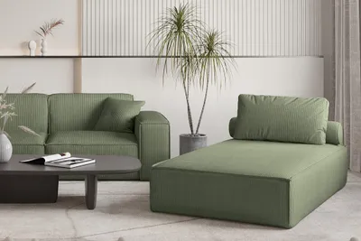 Produktbild von Chaiselongue Sezlong Liege CELES PREMIUM in Stoff Scala Forest