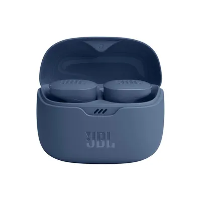 Produktbild von Kabellose Kopfhörer JBL Tune Buds, True Wireless, Active Noise Canceling, Bluetooth, 4 Mikrofone, Akkulaufzeit 48 Stunden, IP54, Blau
