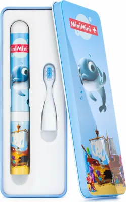 Immagine prodotto di VITAMMY SMILE MiniMini+ Spazzolino sonico per bambini, Dolphin Finek, a partire da 3 anni
