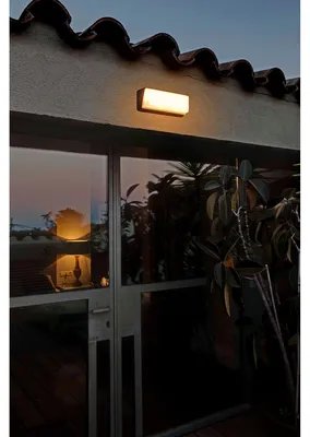 Produktbild von Faro 71537, Wandbeleuchtung für den Außenbereich, Schwarz, Aluminium, IP65, I, 20 W