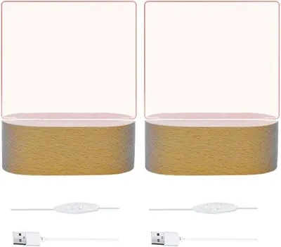 Obrázok produktu pre LED podstavec z akrylu – 7 farebných režimov – 10 x 3,5 cm – modrý