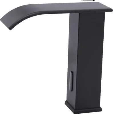 Produktbild von Automatischer Sensor-Wasserhahn, Wasserfall-Design, Warm- und Kaltwasser, schwarz