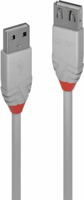 Imagen del producto de Lindy 36713 Lindy USB 2.0 Verlängerung Typ A/A Anthra Line M/F 2m