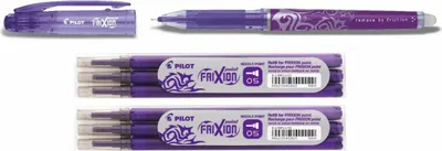 Produktbild von Frixion Point 0.5 violett + 6 Ersatzminen violett