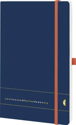 Produktbild von Chronobook Origin, DIN A5, 2025, 1 Woche/2 Seiten, deep ocean blue