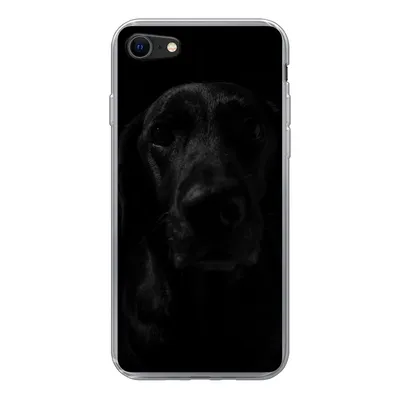 Produktbild von MuchoWow® Handyhülle Schutzhülle Hülle für iPhone 8 Hund - Haustier - Schwarz Silikon Softcase Handy Hülle - Schutzhaube