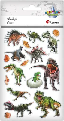 Image de Autocollants réalistes convexes Dinosaure Titanum