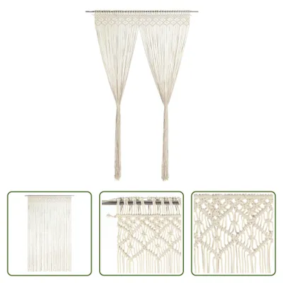 Immagine prodotto di The Living Store tenda in macramè 140x240 cm in cotone