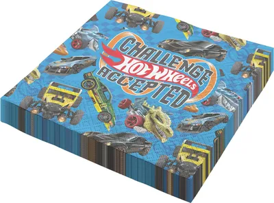 Produktbild von Hot Wheels Servietten 3-lagig 20 Stk. Papierservietten Auto Motiv für Kindergeburtstag