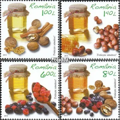 Produktbild von Briefmarken Rumänien 2013 Mi 6711-6714 (kompl.Ausg.) postfrisch Gesunde Ernährung
