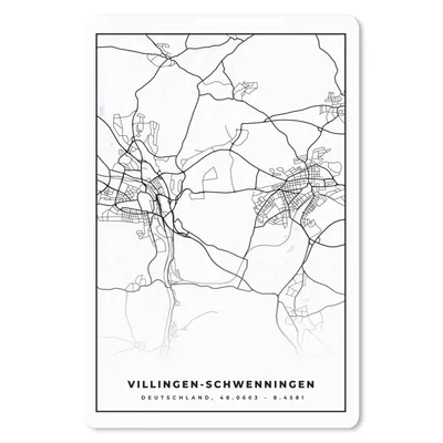 Produktbild von MuchoWow® Mauspad Mousepad Karte - Villingen-Schwenningen - Karte - Stadtplan 18x27 cm - Mousepads - Maus Mat - Pad - Mausunterlage