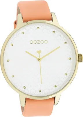 Produktbild von Oozoo Leder Damen Uhr Analog Quarzuhr Armband pink Timepieces D2UOC11036