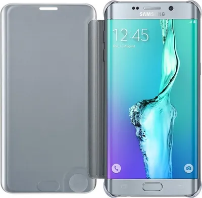Produktbild von Samsung EF-ZG928CS Clear View Cover für Galaxy S6 Edge+ G928T silber