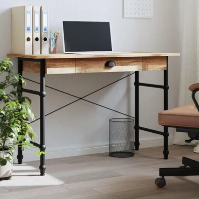 Produktbild von Computertisch für das Büro mit Schublade in Eiche, 110 x 50 x 75 cm