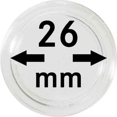 Produktbild von Lindner 2251026 Münzkapseln 26 mm-100er Pack