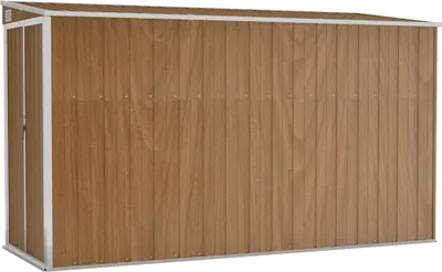 Obrázok produktu pre Záhradný domček na stenu hnedý 118x288x178 cm pozinkovaná oceľ