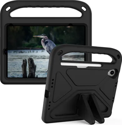 Image de Etui de protection pour iPad Mini 2024/iPad mini 7th (A17 Pro) 8,3", étui enfant léger en EVA avec poignée et support Noir