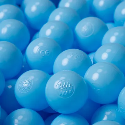 Obrázek produktu pro KiddyMoon 1200 ∅ 6cm dětské míče pro míčové hry bazénové míče dětské plastové míče vyrobené v EU, dětská modrá barva