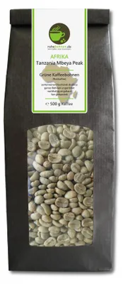 Produktbild von Rohkaffee Arabica Tanzania Mbeya Peak 500g