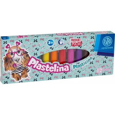 Obrázok produktu pre Plastelina w 12 kolorach Pieski ASTRA