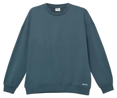 Produktbild von s.Oliver Sweatshirt Oversize-Schnitt Baumwollmix Rundhalsausschnitt Rippbündchen Kuschelig-weich