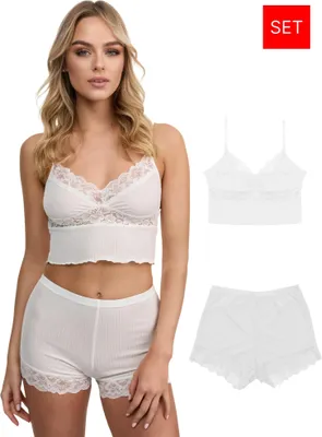 Produktbild von Tazzio Damen Nachtwäsche-Set F921 (Weiß, XS)