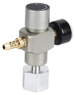 Mini-CO2-Gasregelaar mit Manometer, 3/8" auf TR21.4-Adapter